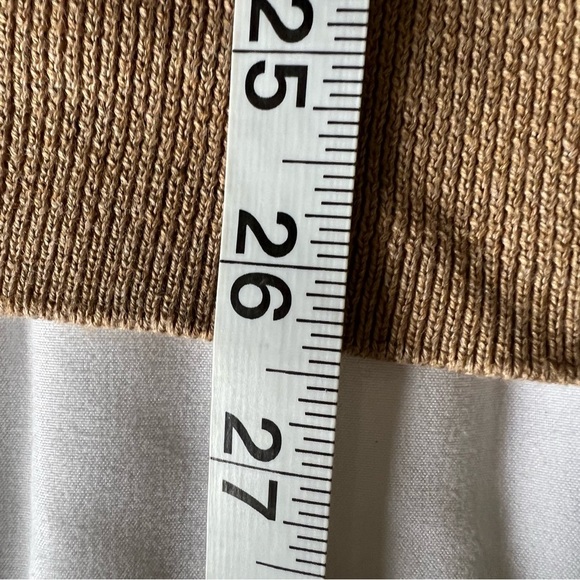 LOFT Tan Cardigan with Relaxed Fit and Textured Knit - Picture 7 of 9